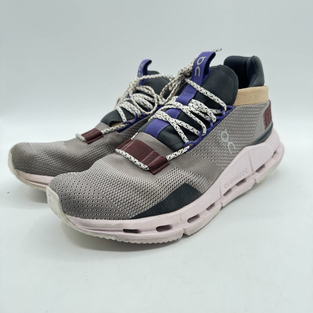 On Cloud 8.5 Women’s Cloudnova Zinc/Lilly/Pink Women's running shoes